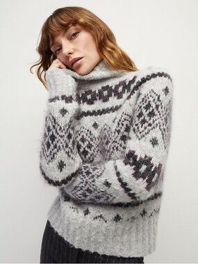 Veronica Beard Chiana Fairisle Sweater